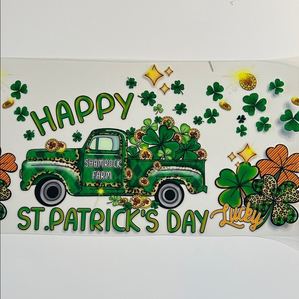 St Patrick’s Day Cup Decal